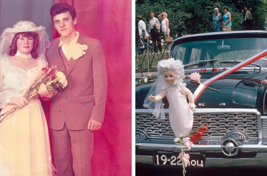  «Пышная фата, букет гладиолусов и кукла на капоте»: как проходили свадьбы в советские годы