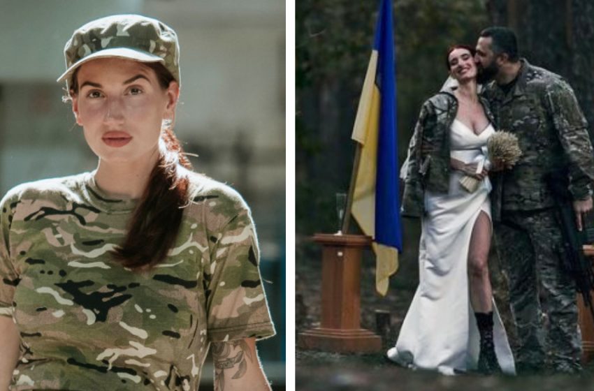  «Заключили брак на передовой»: украинская снайперша поделилась трогательными снимками со свадьбы