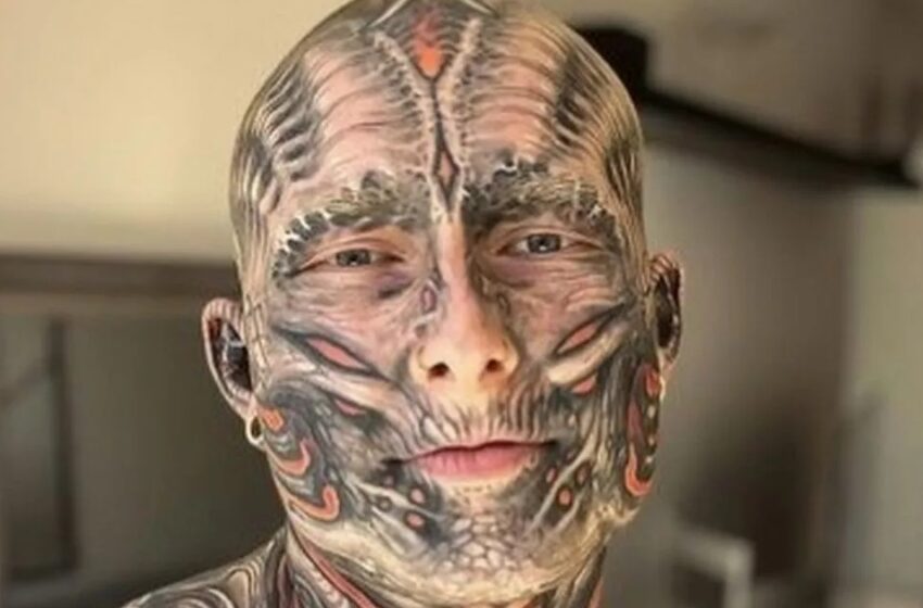  Парень покрыл 95 % своего тела татуировками: Как он выглядел 5 лет назад — до того, как их сделал?