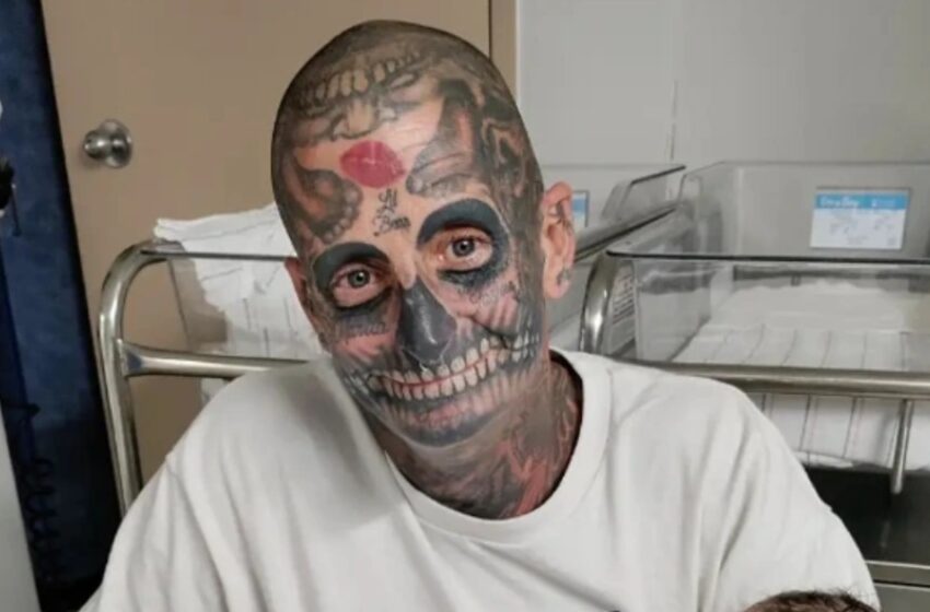  «Монстр с 240 татуировками»: Молодого отца обвинили в том, что он плохой родитель