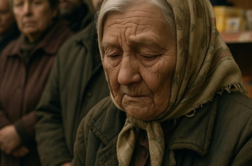  Стоящая на кассе бабушка медленно пересчитывала монеты и кассир не сдержался. Очередь замерла в изумлении от его действий