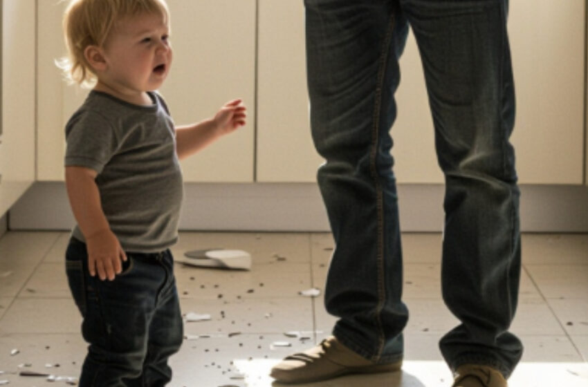  Малыш разбил тарелки — и отец накричал на него. Впоследствии мужчина осознал, что едва не потерял сына и сказал важные слова