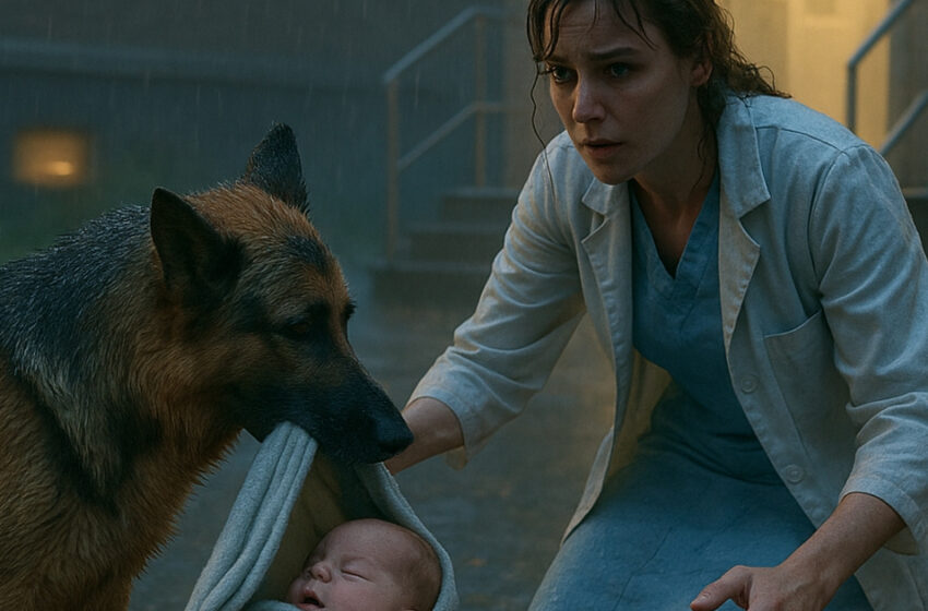  Немецкая овчарка пришла в больницу с младенцем, но никто даже не догадывался о мотивах этого поступка. Эта история растрогала весь город