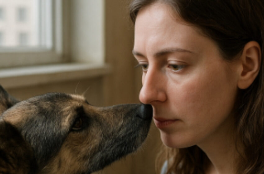  Женщина приютила бездомного пса, а потом заметила, что он ведёт себя странно… Правда оказалась страшнее, чем она могла представить