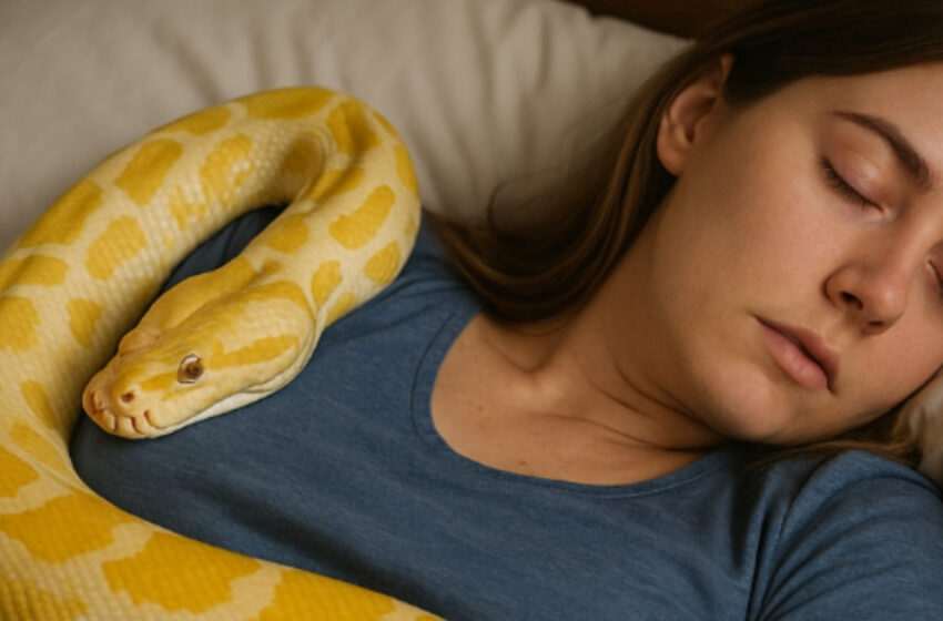  Девушка держала дома огромного питона, но однажды он стал странно себя вести — перестал есть и обвивался вокруг её талии. Позже она узнала об этом нечто жуткое