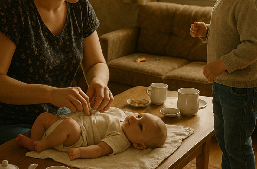  Моя шестилетняя дочь помогала менять подгузник племяннице. Но потом спросила: “Мам, а это что?” Увидев это, мои руки похолодели